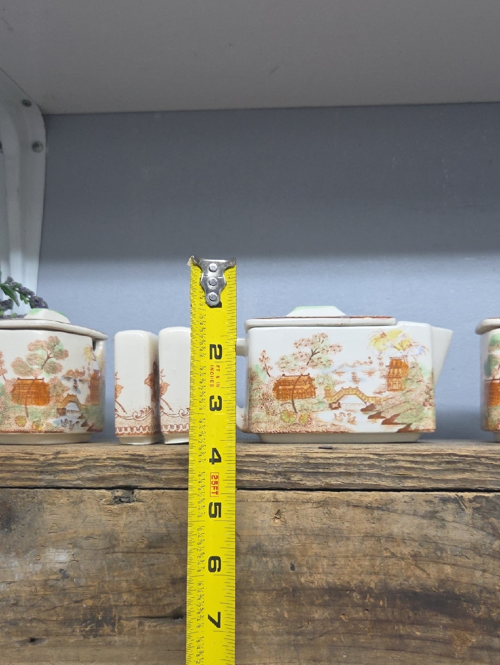 Vintage Brown & Richie Oriental Garden Condiment Set - Picture 12 of 13